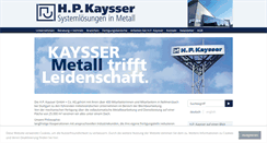 Desktop Screenshot of kaysser.de