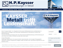 Tablet Screenshot of kaysser.de
